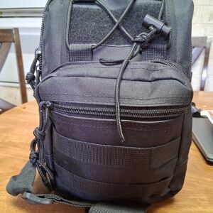 Men's Versatile Black Backpack